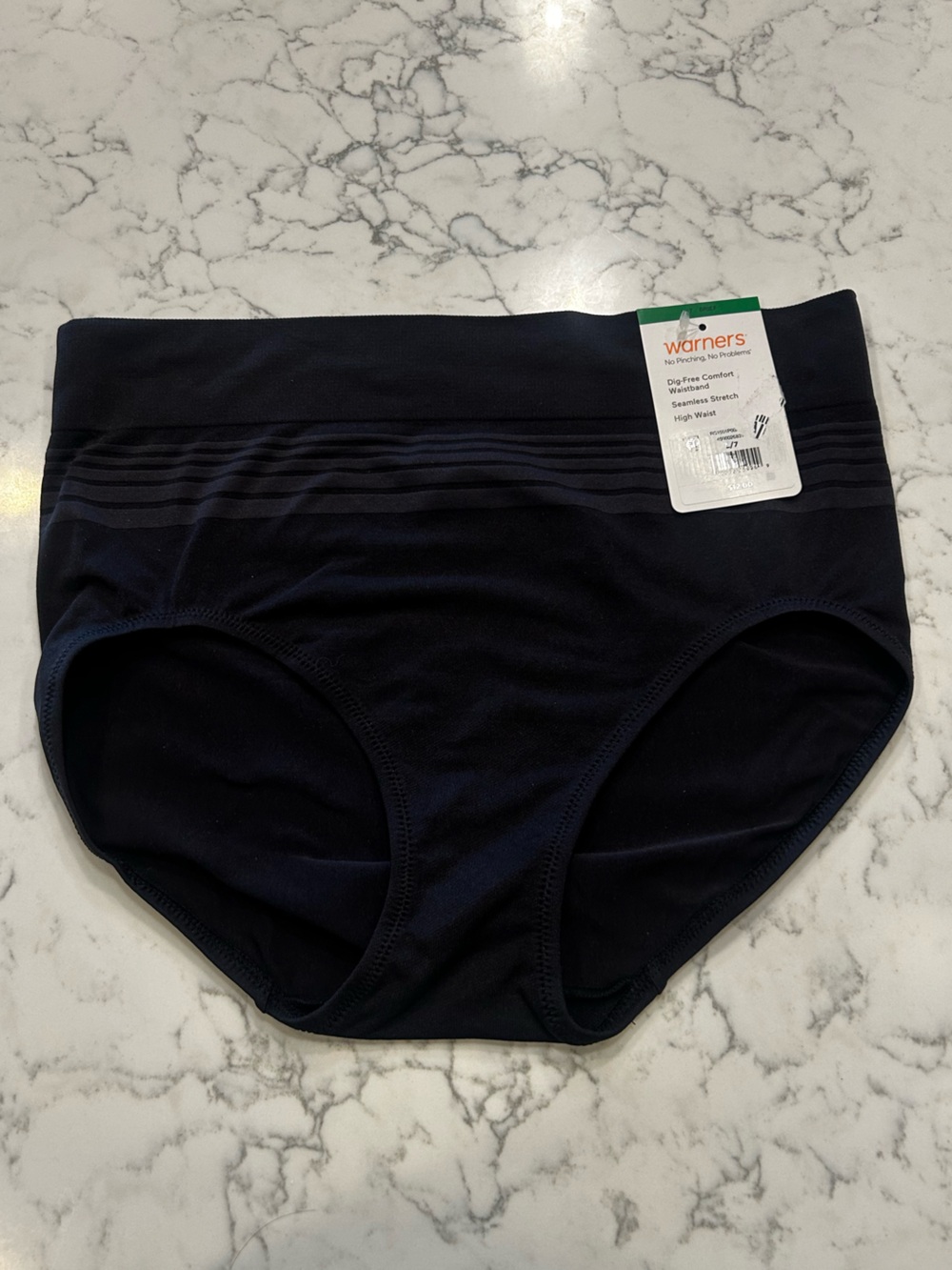 NWT‎ Warners Black Brief Underwear Size Large